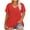 Red, variant on Womens Shirts Plus Size 26 XXXL Plus-Size Women Short Sleeve Sequins Polluer Solid V-Neck Blouse Shirt Tops Red