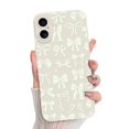 thumbnail image 1 of Funda de silicona MZELQ para iPhone 16 con forma de lazo, color blanco, 1 of 6