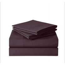 6 Piece Microfiber Deep Pocket Bedroom Sheet Set, Sweet Home Collection, Purple, King