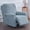 Light Blue, variant on Thicken Recliner Chair Covers with Pockets, 4 Piece Recliner Slipcovers Stretch Reclining Chair Cover Jacquard Non-Slip Furniture Protector Washable-Black