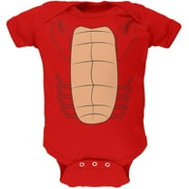 Halloween Lobster Costume Soft Baby One Piece Red 12-18 M
