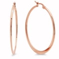 thumbnail image 1 of 18K Rose Gold Plated 40 Mm Hoop Earrings, 1 of 1