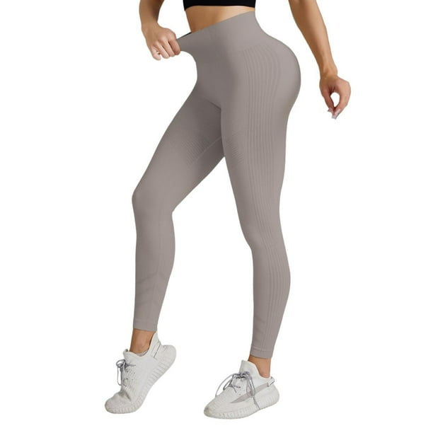 Pantalones de yoga de cintura alta para mujer que estilizan el abdomen: leggings con efecto scrunch en los glúteos, elásticos en cuatro direcciones, a prueba de sentadillas, nailon spandex transpir