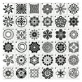 thumbnail image 1 of Plantillas de Dibujo de Pintura BLESIY 36 Unidades 3,6 x 3,6 Pulgadas Plantilla de Mandala Reutilizable, 1 of 6