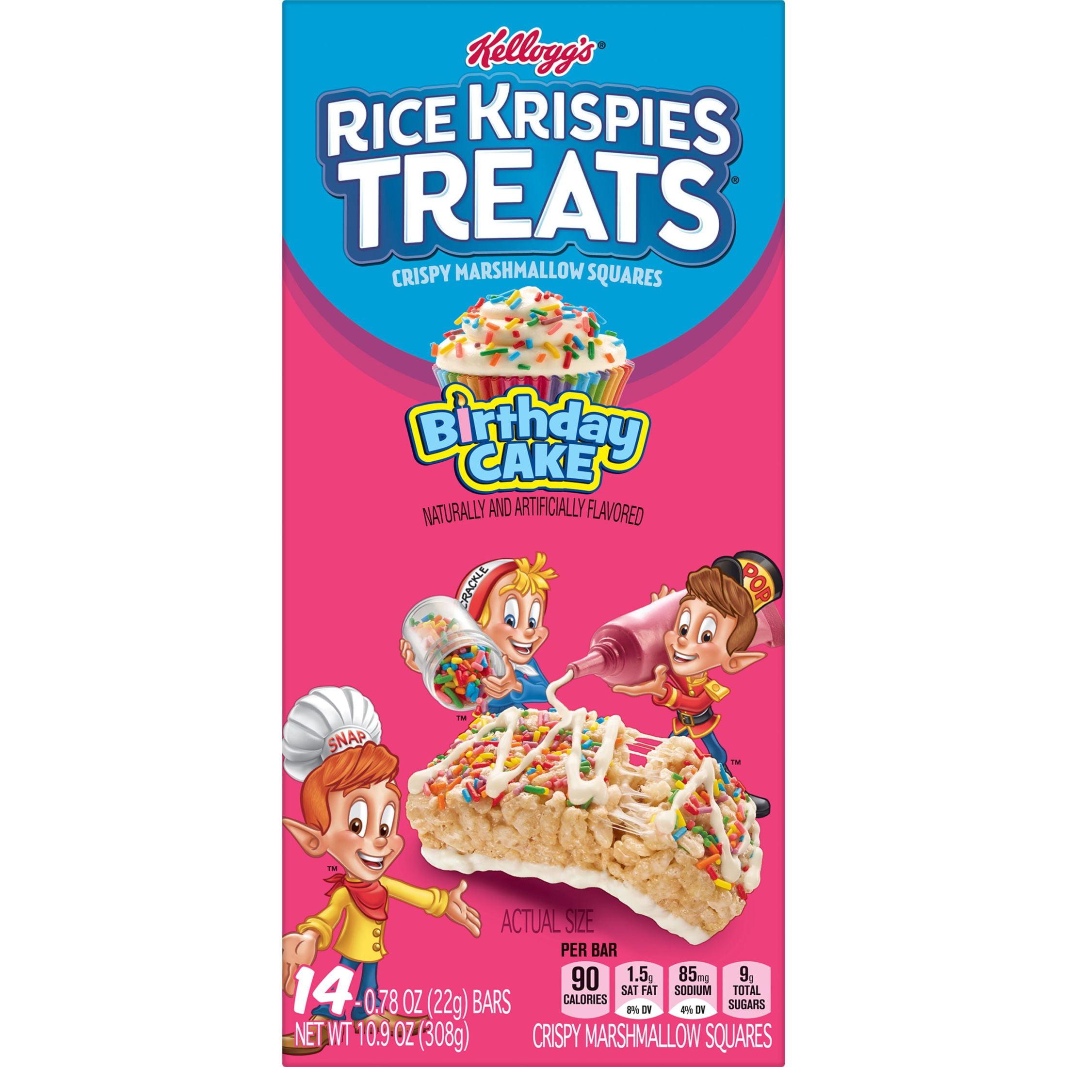 Save on Kellogg's Rice Krispies Treats Birthday Cake - 14 ct Order Online  Delivery | MARTIN'S