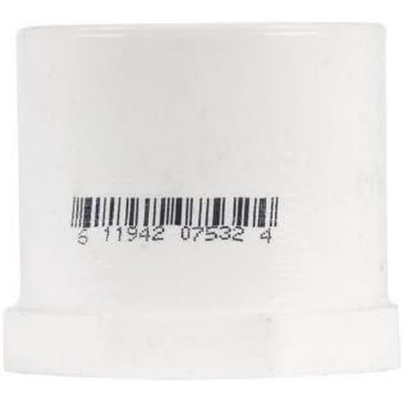 Charlotte Pipe Reducing Bushing 1-1/2 " X 1 " White Pvc Schedule 40