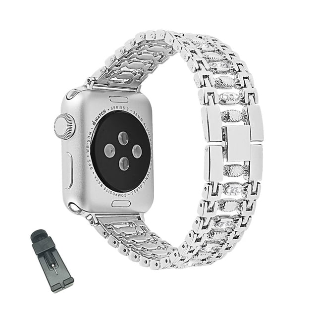 Bracelet de Montre en Acier Inoxydable TGD, Bracelets Réglables pour Apple IWatch Series SE/1/2/3/4/5/6 pour Femmes - Argent