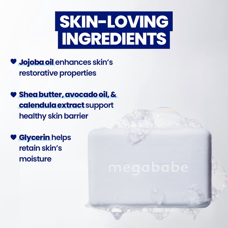 Megababe Bidet Bar, pH Balanced Feminine Cleansing Bath Soap, 4.5