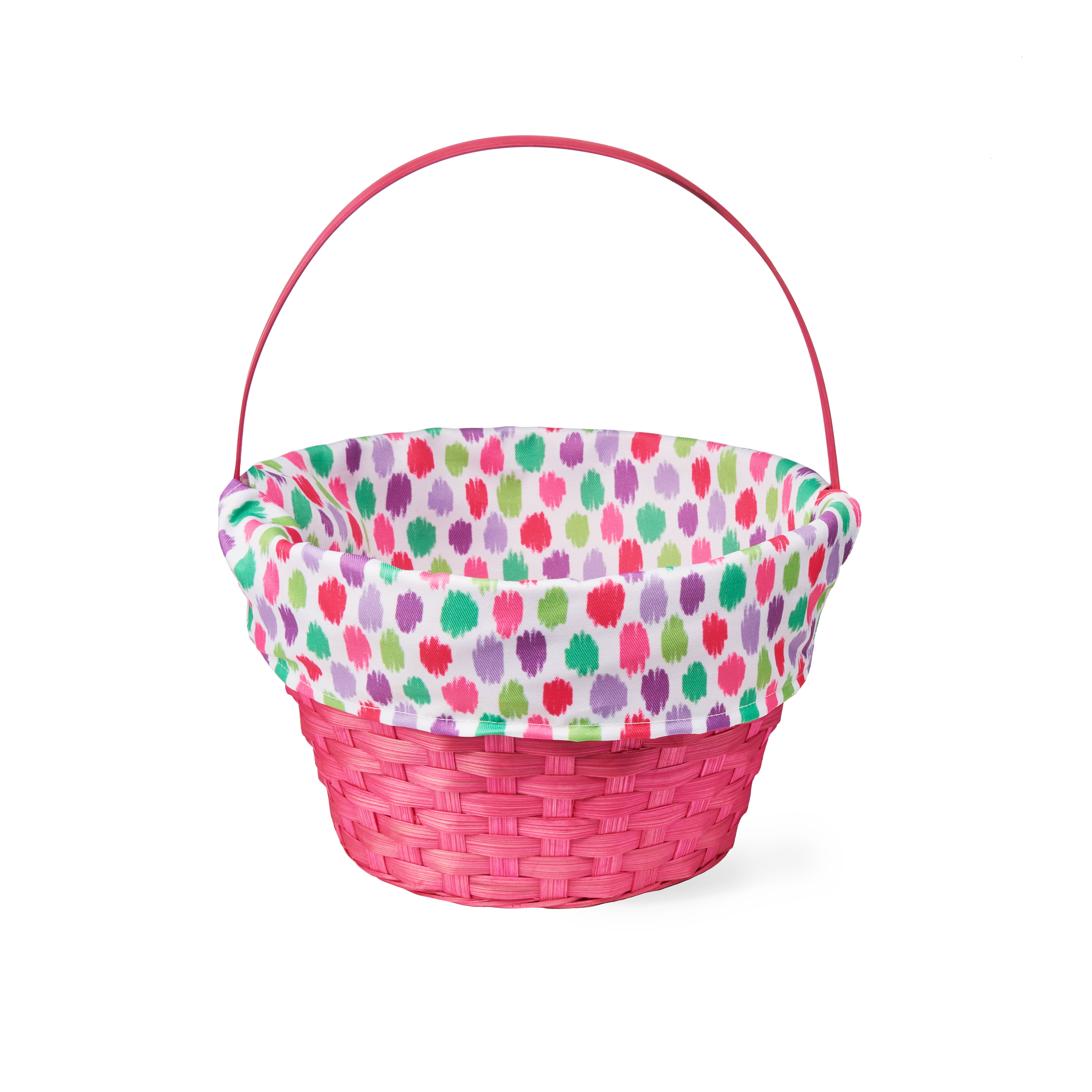 Basket NOT included Personalized Lavender Tiny Polka Dot Easter Basket Liner 