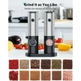 thumbnail image 6 of DRIDOUAM Rechargeable Electric Salt and Pepper Grinder Set with Charging Base, No Battery Needed, One Handed Operation, White Light, Adjustable Coarseness Automatic Electronic Spice Mill Shakers, 6 of 8