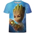 thumbnail image 2 of 2020 película camiseta Nette Stil Oansatz Hohe Qualität Kurzen Ärmeln camiseta Galaxy Groot Streetwear moda Toops Für Männer Plus Größe xuanjing unisex, 2 of 2