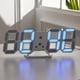 thumbnail image 2 of Reloj despertador electrónico 3D Luminoso Digital LED USB Power Reloj de pared Dígitos altamente visibles Kearding DZ4337-02B, 2 of 2