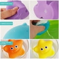 thumbnail image 4 of Baby bath water toy - Baby Bath Toys for Luminous Animals Set, Bath Time Toy Bathroom Wall Bathtub Tub Shower Kids Baby Infant Girls Boys Age 18months and up（Hippopotamus paired with 6 animals）, 4 of 4