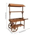 thumbnail image 2 of Candy Cart, Display Stand with Wheels, Retro Vintage Dessert Cart for Dessert Display, 3 Tier Rolling Table Carts for Display Flower Party Favors and Crafted Items, 2 of 23