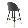 thumbnail image 6 of Modway Cordial Fabric Counter Stools - Set of 2 in Gray, 6 of 10