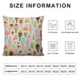 thumbnail image 5 of COMIO  Ice Cream Pillow Covers,Decorative Throw Pillow Chocolate Stick Waffle Cone Strawberry and Caramel Soft Serve Sundae Pillow Cases Cushion Covers for Sofa Couch, 5 of 5