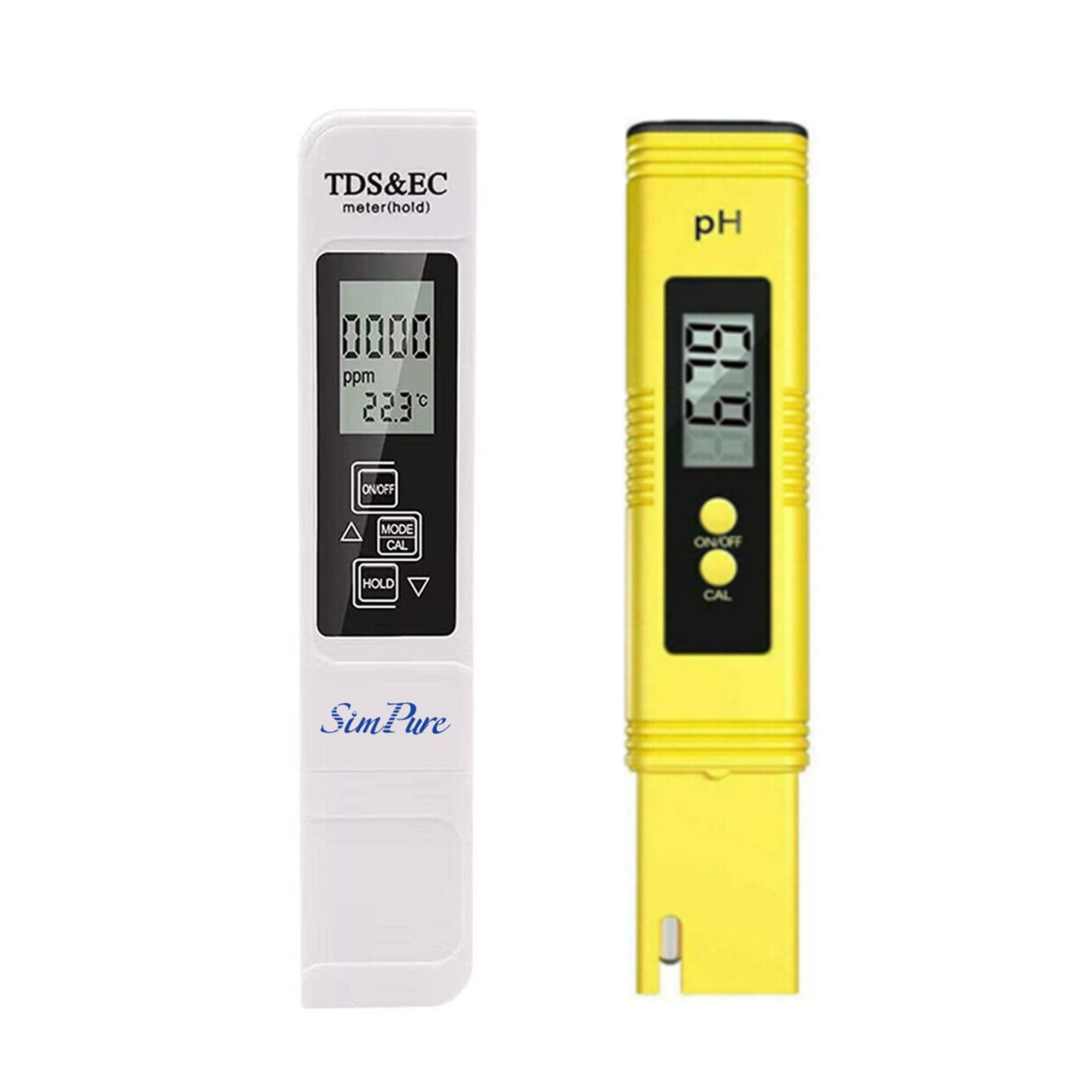 Membrane Solutions pH and TDS Meter for Water, 0.05ph High Accuracy ±2% Readout for Hydroponics, Household Drinking, and Aquarium, UL Certified - Walmart.com