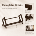 thumbnail image 3 of Wooden Desktop Book Organizer - Tilting Bookcase Countertop Book Caddy Storage Rack for Living Room Home Office Magazine Book Display Tabletop Shelf Decor, 3 of 10