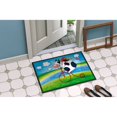 thumbnail image 2 of Carolines Treasures APH0076MAT Cow riding Bicycle Door Mat Indoor Rug or Outdoor Welcome Mat 18x27 Doormat  27"L x 18"W, 2 of 4