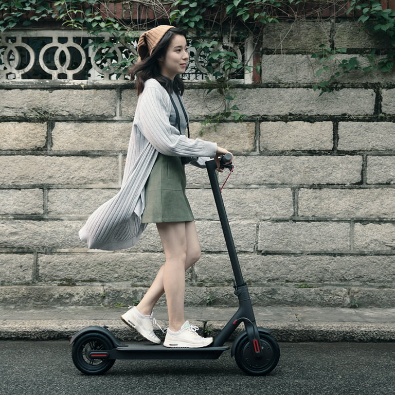 Xiaomi Mi Electric Scooter, Miles Long-Range Battery, Up to 15.5 MPH, Easy Fold-n-Carry Design, Ultra-Lightweight Adult Electric Scooter - Walmart.com