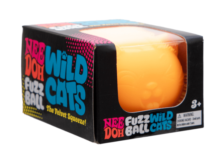 Nee Doh Fuzz Wild Cat, 1 random color