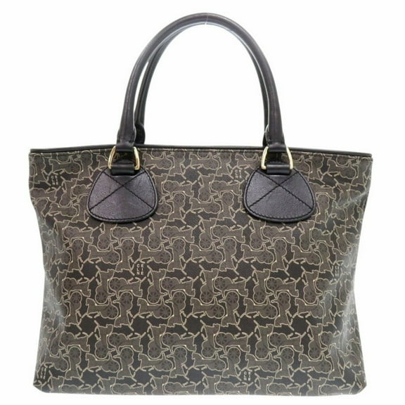 Pre-Owned Celine Sulky Line PVC Leather Brown Handbag 1547CELINE (Good)