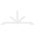 thumbnail image 2 of 84"W x 35"H x 2"D x 4"F, 10/12 Pitch, Vanguard Architectural Grade PVC Gable Bracket, 2 of 8
