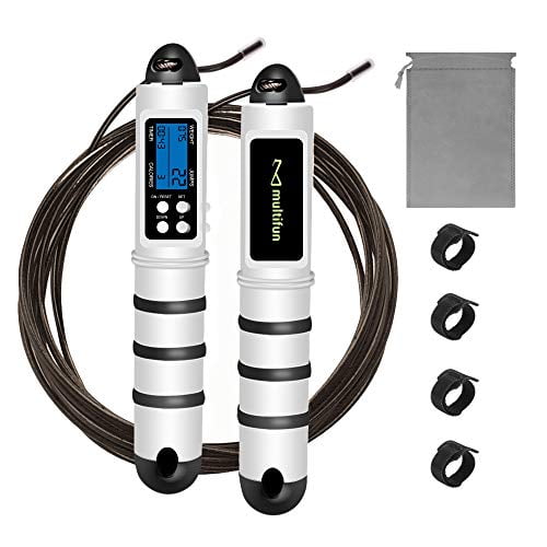 Speed Skipping Rope with Calorie Counter multifun Jump Rope Adjustable Digital 