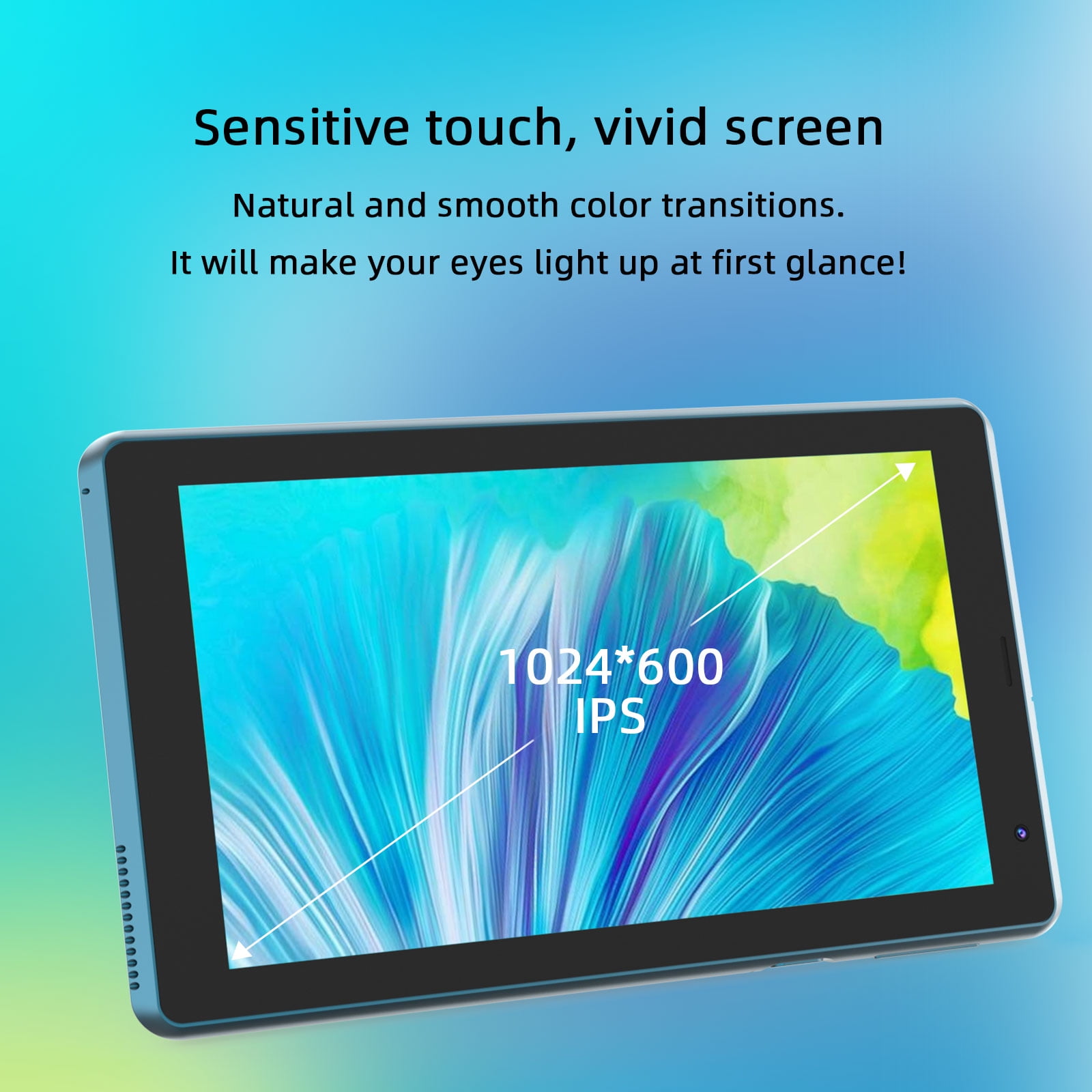 7 inch Tablet Android 15 Tablets, 8GB RAM 32GB ROM 1TB Expandable, Quad-Core Processor Tablet PC, WiFi6, 3000mAh Battery, Bluetooth, 1024 x 600 IPS Touch Screen, 5MP Dual Camera, GMS Certified, Navy