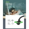 thumbnail image 4 of BestOffice Mesh Office Chair, Ergonomic Lumbar Support Without Arms Adjustable Swivel for Men, Green, 4 of 7