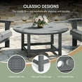 thumbnail image 6 of WestinTrends Malibu 5-Piece HDPE Adirondack Chair Outdoor Patio Conversation Set, Gray, 6 of 14