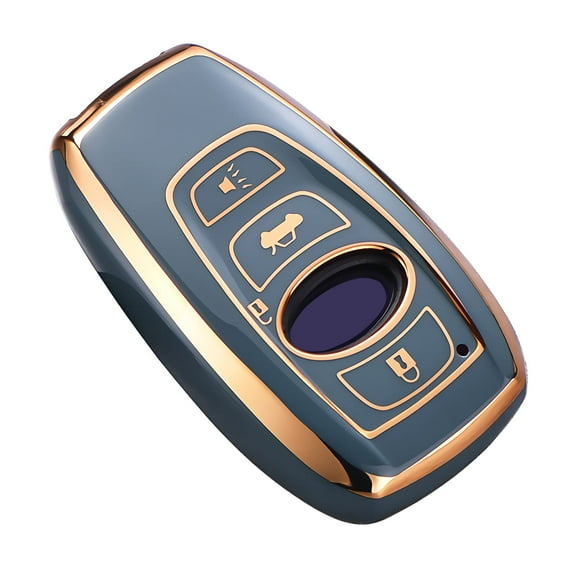 for Subaru Key Fob Cover, Premium Soft TPU Leather Full Cover Protection Key Fob Case for Subaru Forester Outback BRZ Legacy CrossTrek Smart Key Protector Keychain