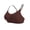 Coffee, variant on Wireless Bras for Women Plus Size Side Support No Underwire Criss Cross Bralette Everyday Bra