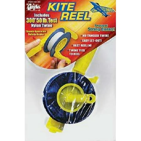 Kite Reel Winder w/Safety Brake & 300' 50lb Test Nylon