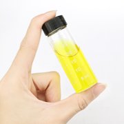 28Pieces Small Glass Vials with Scale Black Screwcap Mini Empty Liquid Sampling Sample Glass Bottles (30ml Clear)