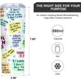 thumbnail image 5 of 20 Oz Mental Gift for Women,Positive and Inspirational Gift for Women,Depression Prevention Tumbler,Birthday Cup for Friends Bestie,Mental Health Matters Insulated Skinny Tumbler with Lid, 5 of 6