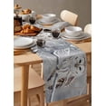 thumbnail image 6 of Winter Owl Table Runner 108 Inches, Country Birds Animal Tree Branches Snow Bed Runner Dresser Scarves Tabletop for Indoor Outdoor Parties/Ceremony/Banquet, 13"x 108", 6 of 8