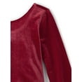 thumbnail image 2 of The Children's Place Baby & Toddler Girls Long Sleeve Velour Bubble Dress, Sizes 6M-5T, 2 of 3