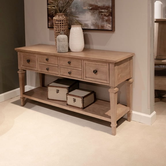 Liberty Furniture Haven Hills Sofa Table - Brown W60 x D18 x H32
