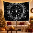 thumbnail image 2 of Moon Phase Wreath With Candles and Crystals Mystical Gothic Art for Astrology Fans Witchy Room Decor Halloween Gift Tapestry Wall Hanging for Bedroom, Living Room and Dorm, 2 of 6