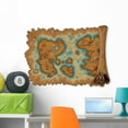 thumbnail image 1 of Pirate Map Wall Decal by Wallmonkeys Peel and Stick Graphic (36 in W x 26 in H) WM351905, 1 of 4