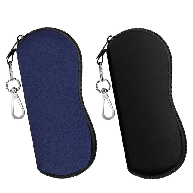 Estuche para Anteojos MoKo de Neopreno Suave Paquete de 2 Índigo y Negro