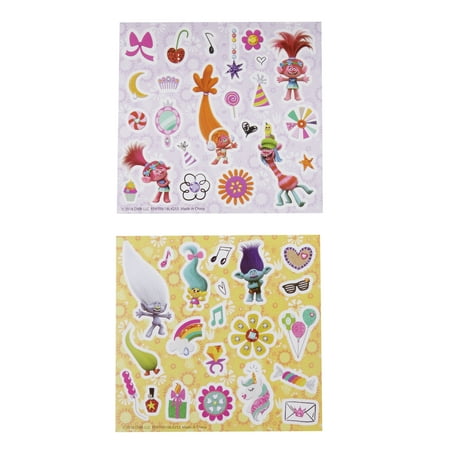 Trolls 50 Sheet Count Stickers
