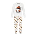 thumbnail image 5 of Family Matching Halloween Pajamas Set -2 Piece Halloween Ghost with Pumpkin Print Long Sleeve Top & Pants Sleepwear for Family Halloween Nights White Pajamas for 3XL Pjs, 5 of 5