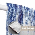 thumbnail image 4 of Navy Blue Swag Valances for Windows, Kitchen Window Curtains Over Sink, Summer Botanical Leaves Watercolor Window Treatment Curtains for Living Room/Bedroom Curtains 2 Panel Sets 36"x45", 4 of 8