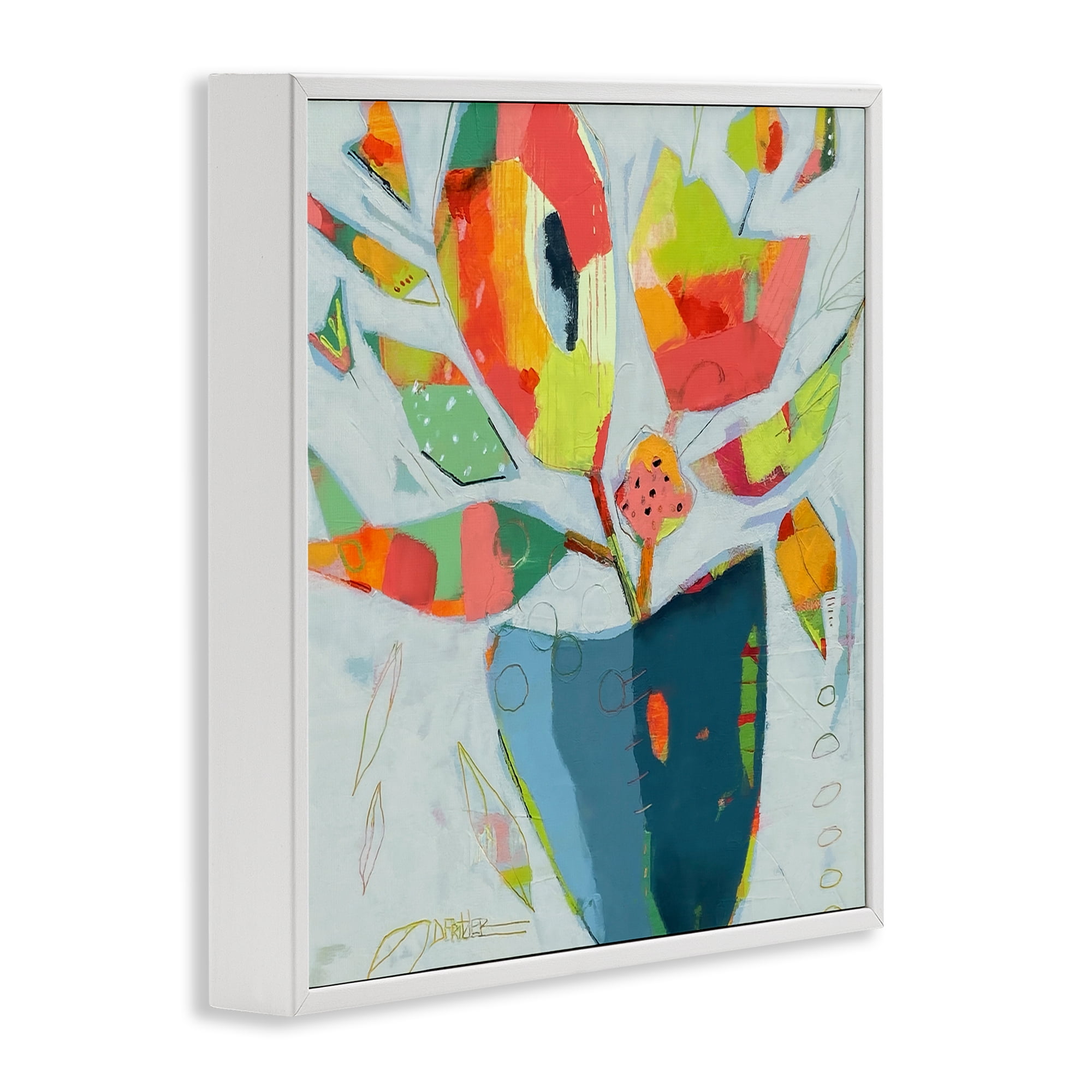 Getting My Groove On White Framed Giclee Art, design by Dianna Fritzler