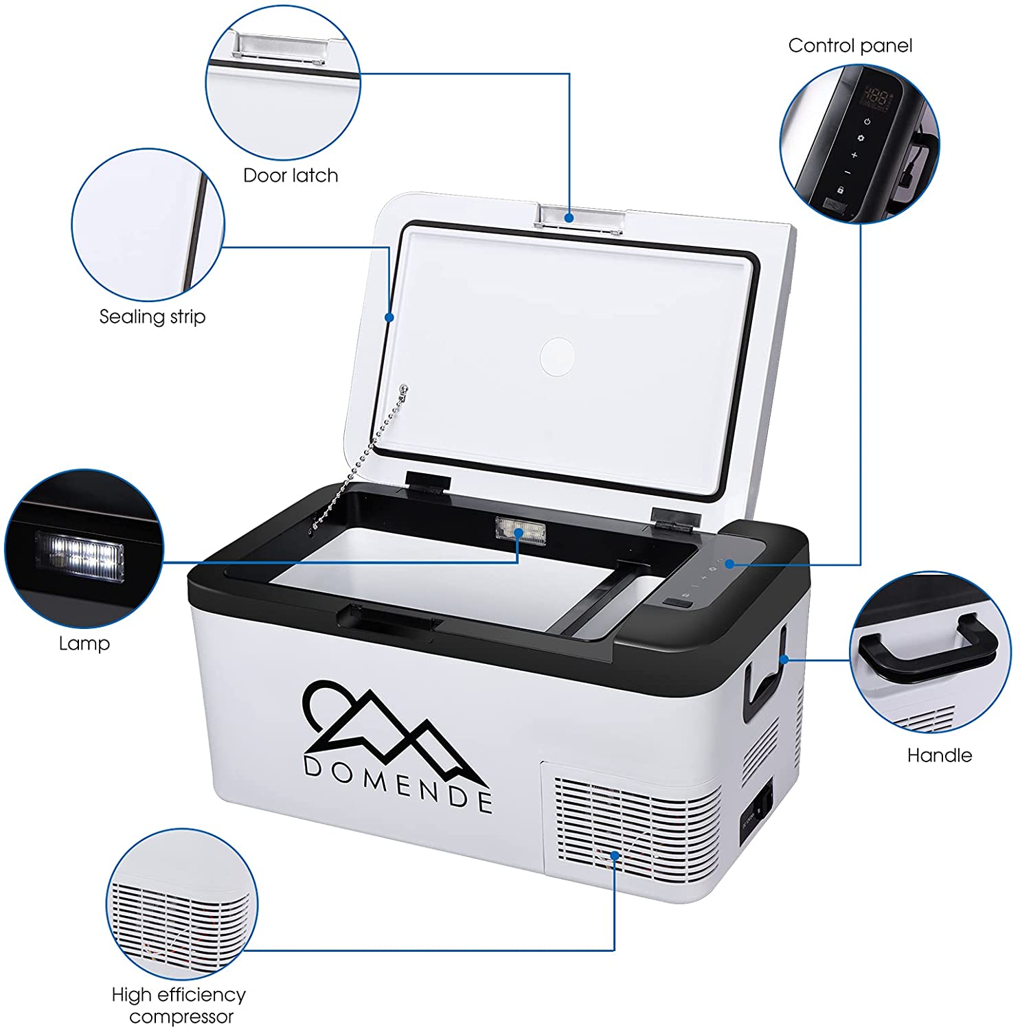 Buy Domende 12 Volt Portable Refrigerator 19 Quart Compressor Compact