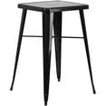thumbnail image 3 of Flash Furniture 3 Piece Square Metal Pub Set in Black, 3 of 4