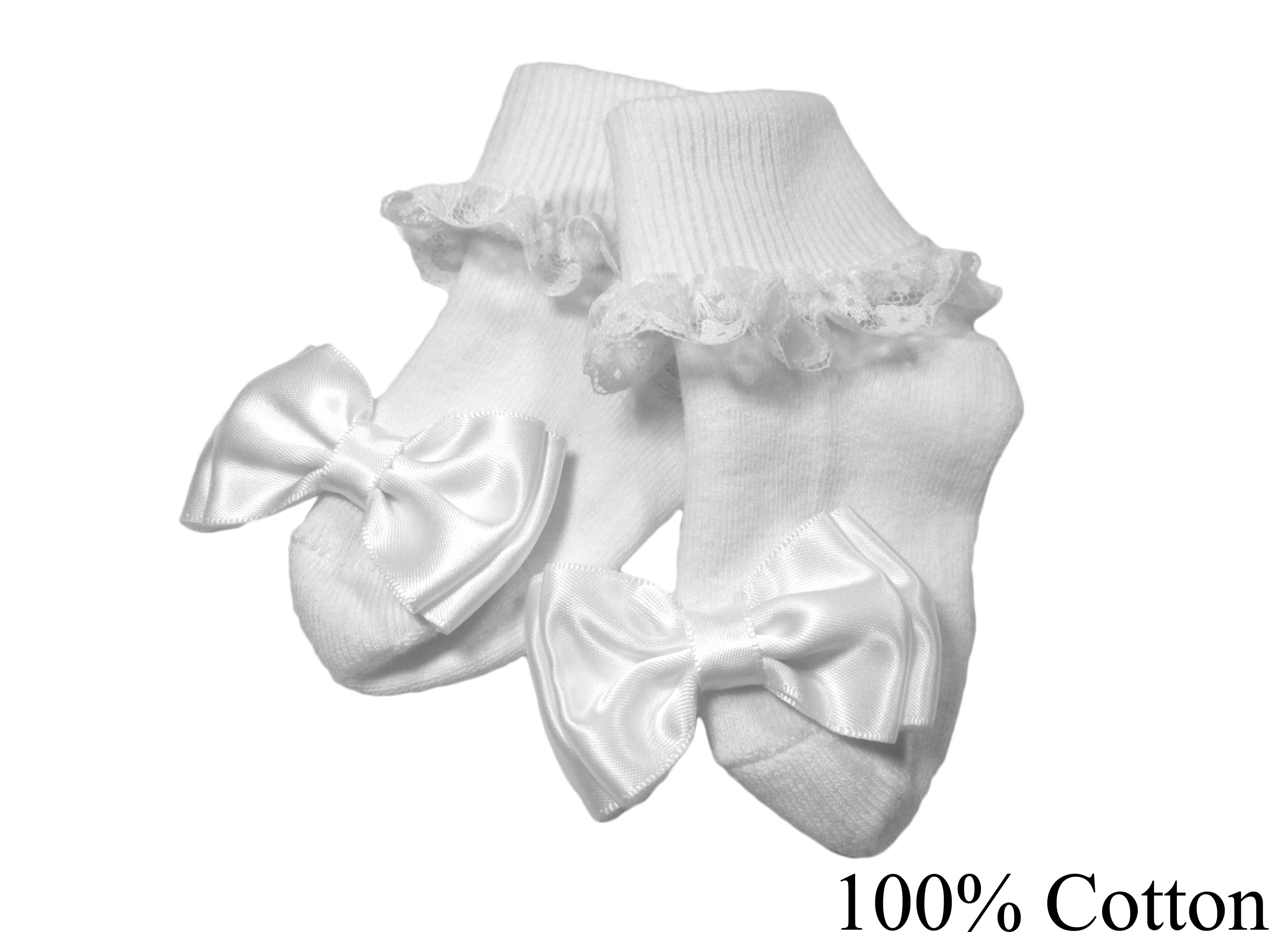 christening special occasions 1 white big bow frilly ribbon and lace bib 