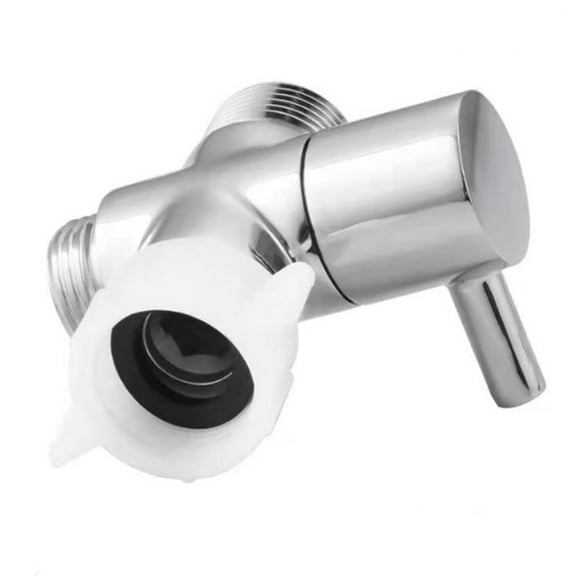 Brass T Splitters Valves 7/8x7/8x1/2 Bidet T Adapters With Shut off Valves Replacement 3 Way T Valves for Handheld Toilet